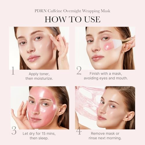 Medicube PDRN Pink Caffeine Night Wrapping Mask - 75 ml - Product View 3 | Abdulghani Trading