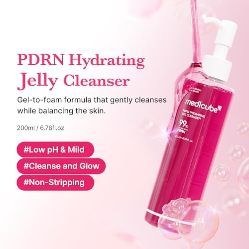 Medicube PDRN Pink Hydrating Low-pH Gel Cleanser - 200 ml - Official Product Image | Abdulghani Trading
