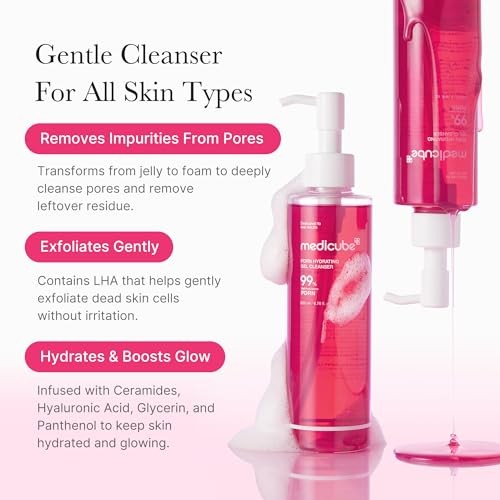 Medicube PDRN Pink Hydrating Low-pH Gel Cleanser - 200 ml - Product View 2 | Abdulghani Trading