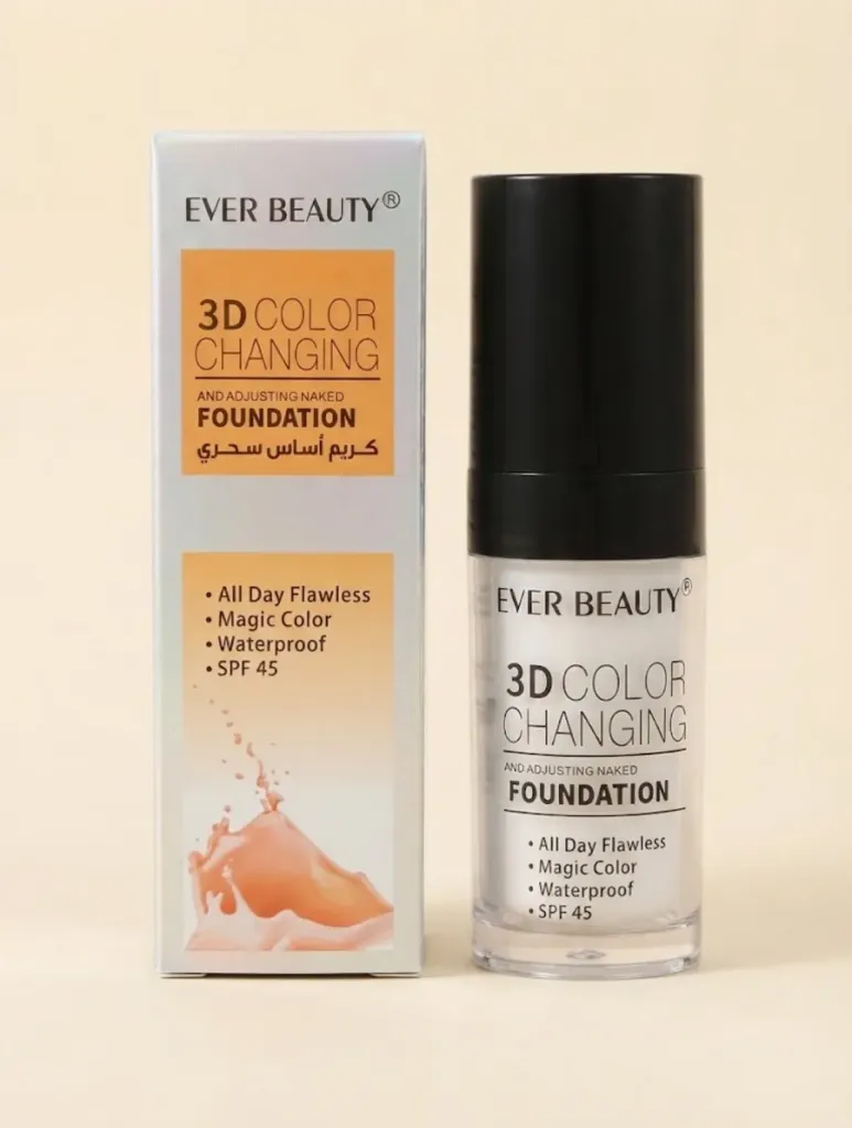 [105-76] Ever Beauty 3D Color Changing and Adjusting Naked Foundation