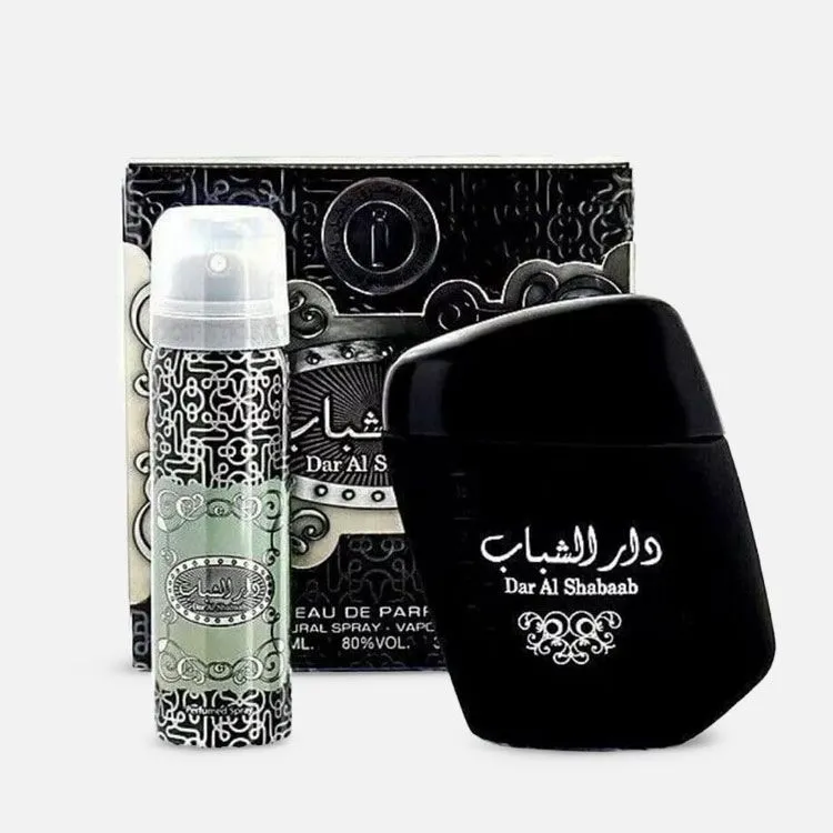 [11-557] Ard Al Zaafaran Dar Al Shabab Edp 100ml Gift Set Men - Inspired by Paco Rabanne Black XS
