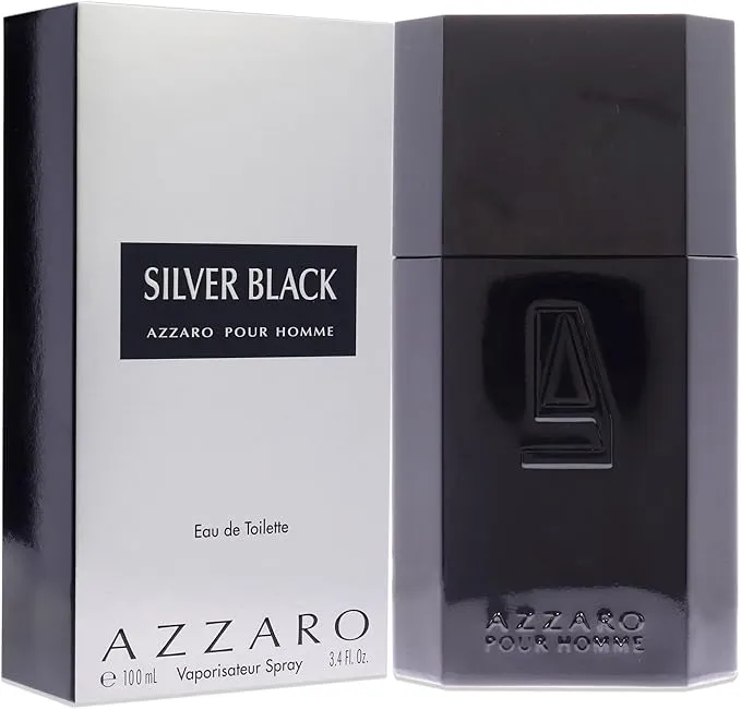 [25-023] Azzaro Silver Black Eau de Toilette 100ml for Men