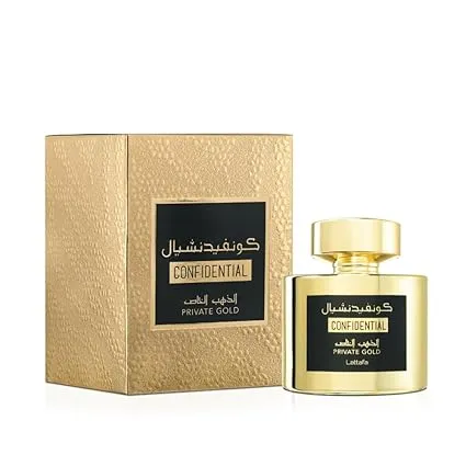 [25-116] Lattafa Confidential Private Gold Edp 100ml Unisex