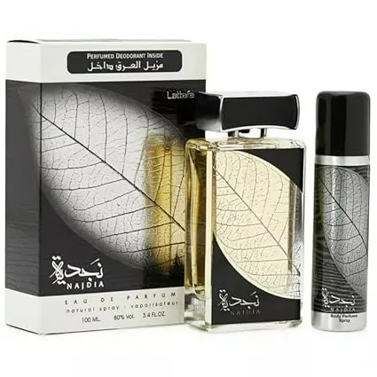 [25-554] Lattafa Najdiyah Gift Set Edp for Men 100ml Inspired by Paco Rabanne Invictus