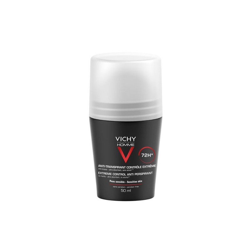 Vichy Roll-On Extreme Men's Black 50ml 72 Hours