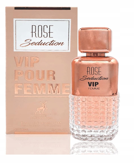 [25-895] Maison Alhambra Rose Seduction VIP Pour Femme Eau de Parfum 100ml for Women