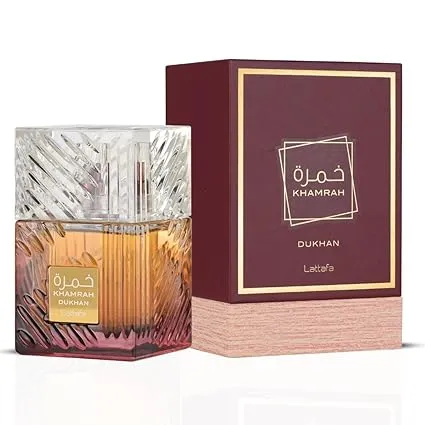 Lattafa Khamrah Dukhan Eau de Parfum for Unisex 100ml Inspired by Guerlain Ambre Sarrail (Ambre Eternal)