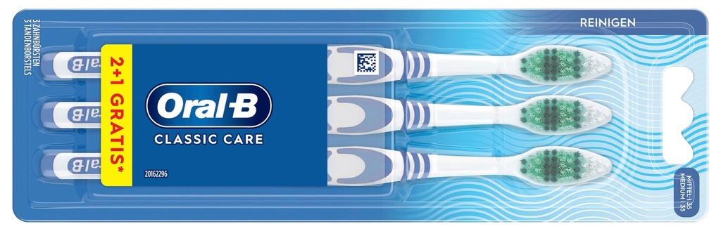 [26-020] Oral-B Classic Care 2+1 Toothbrush