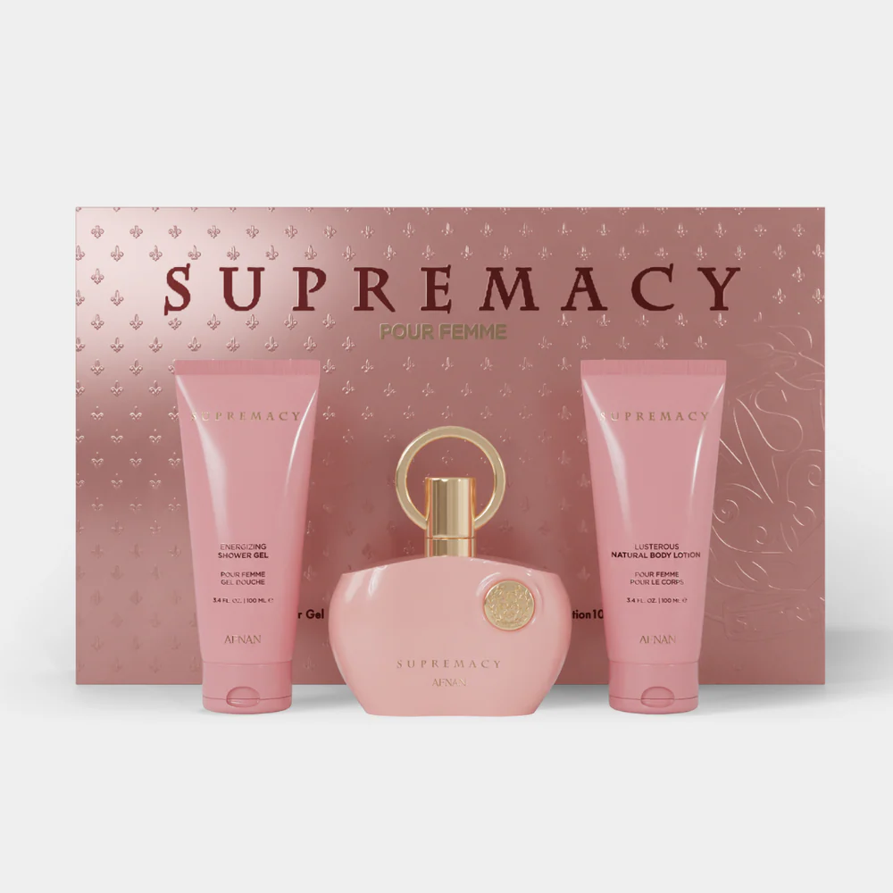 [26-159] Afnan Supremacy Pink Eau de Parfum for Women 100ml Gift Set