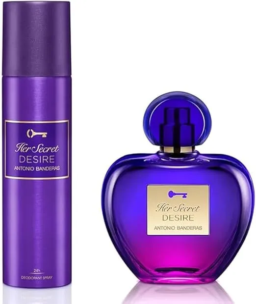 [26-239] Antonio Banderas Her Secret Eau de Toilette 50ml Gift Set for Women