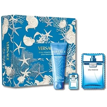 [26-267] Versace Man Eau Fraiche Eau de Toilette for Men 100ml Gift Set