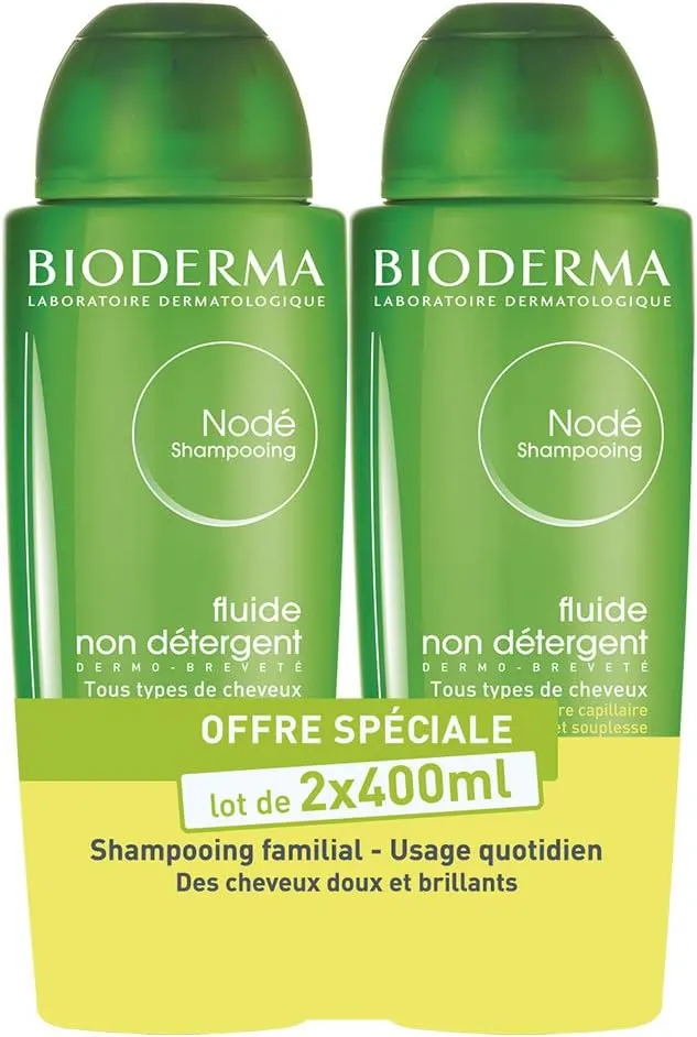 [26-296] Bioderma Nodé Fluide Shampoo 2 x 400ml Offer Unisex