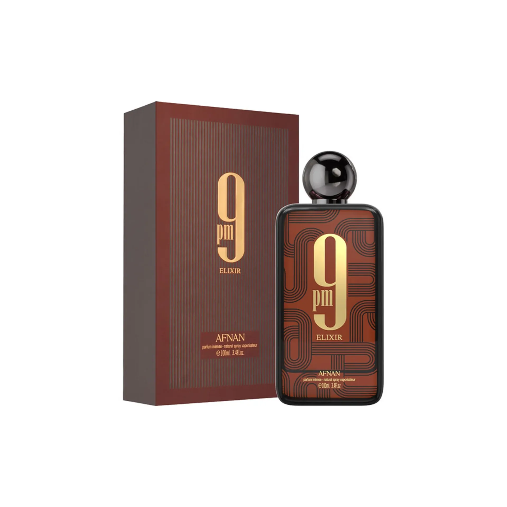 [26-320] Afnan 9 PM Elixir Extrait de Parfum 100ml Men