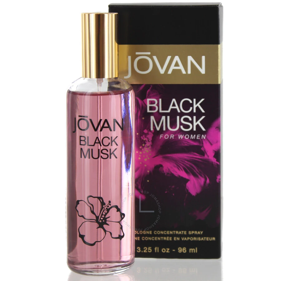 [5-486] Jovan Black Musk Cologne Concentrate Spray 96ml for Women