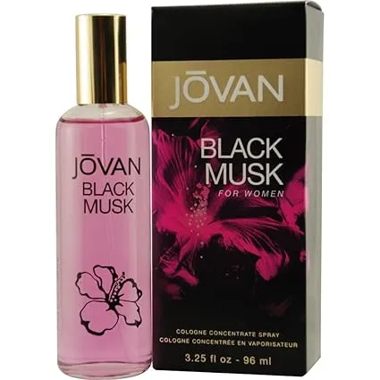 Jovan Black Musk Cologne Concentrate Spray 96ml for Women