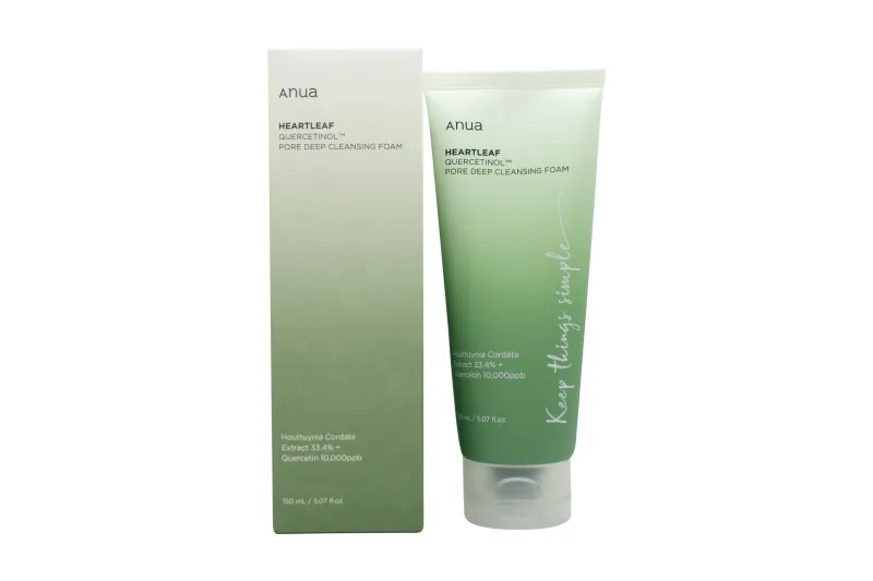 [26-350] ANUA Heartleaf Quercetinol Pore Deep Cleansing Foam 150ml Unisex