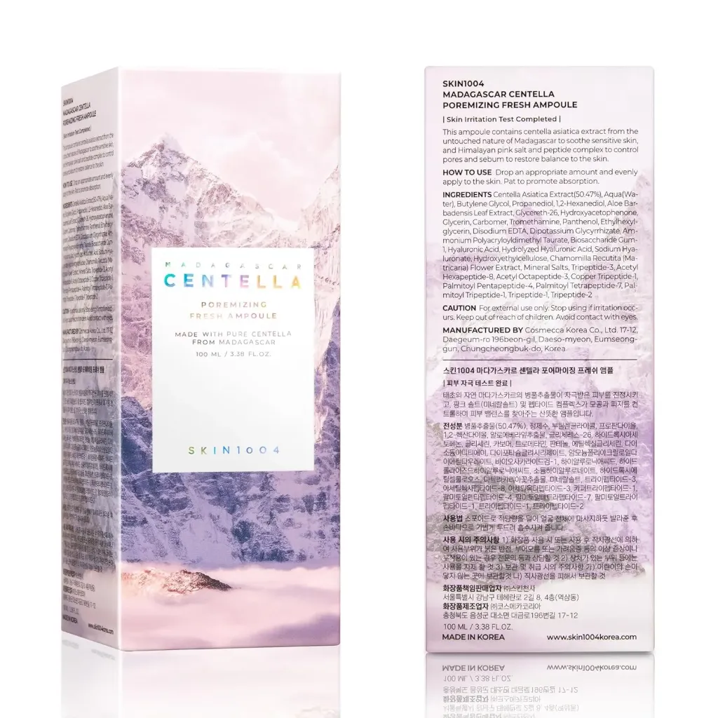 [26-348] SKIN1004 Madagascar Centella Poremizing Fresh Ampoule 100ml Unisex