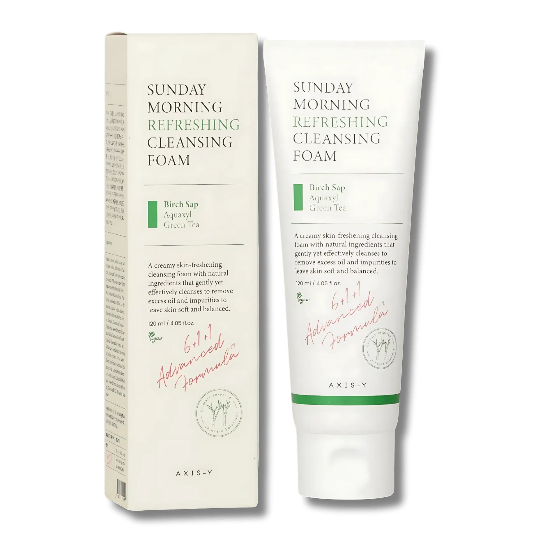 Axis-Y Sunday Morning Refreshing Cleansing Foam 120ml
