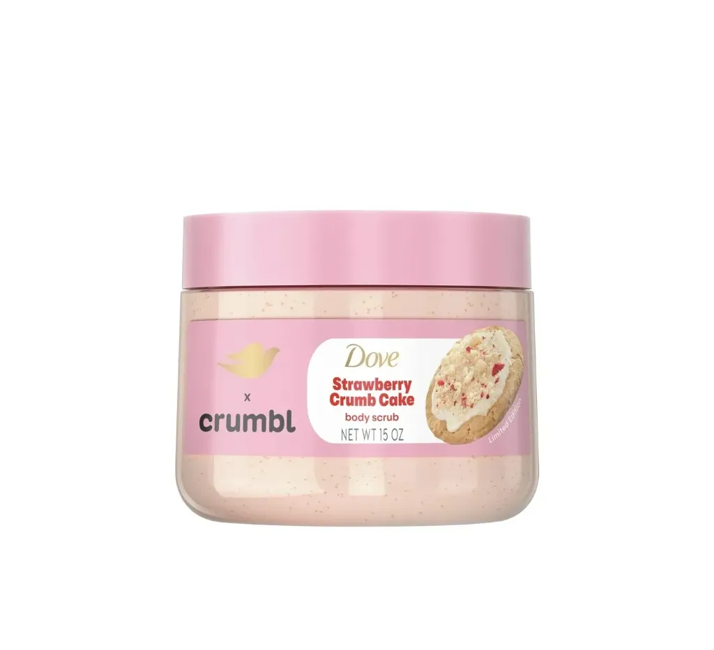 Dove Crumbl Strawberry Crumb Cake Body Scrub for Women 425g