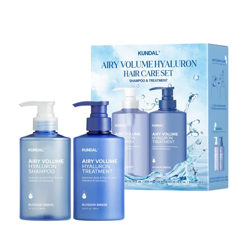 KUNDAL Airy Volume Hyaluron Hair Care Set (2x300ml) – Unisex