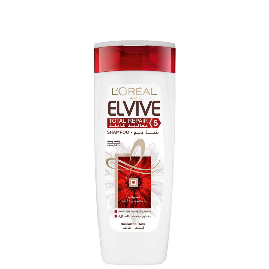 L’Oréal Elvive Total Repair 5 Shampoo White 600ml – Unisex (Dryness)