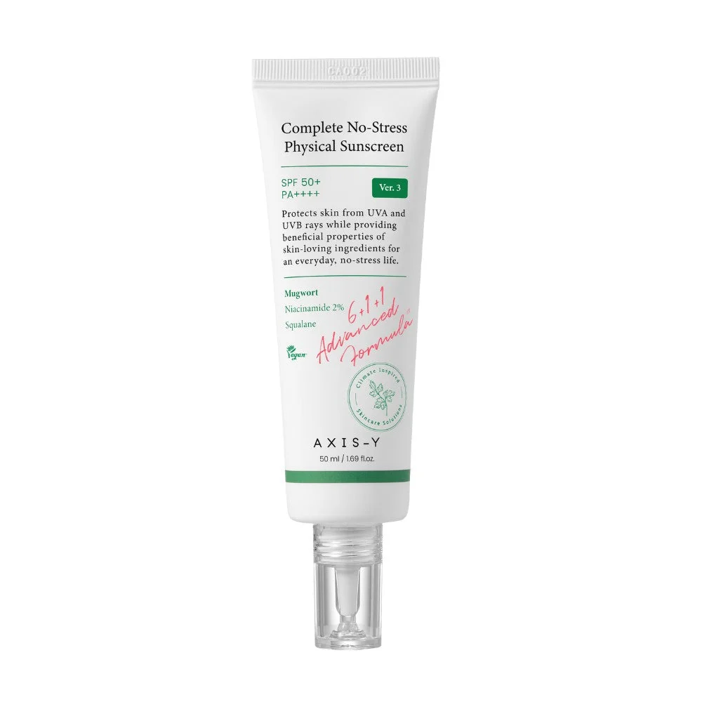Axis-Y Complete No-Stress Physical Sunscreen V3 SPF50+ PA++++ 50ml