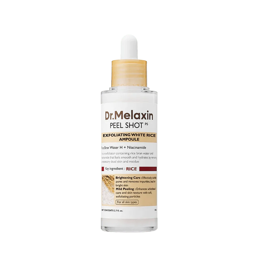 Dr. Melaxin Peel Shot Exfoliating White Rice Ampoule 80ml
