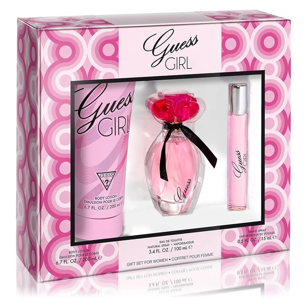 Guess Girl Eau de Toilette Gift Set for Women (50ml EDT + 100ml Body Lotion)
