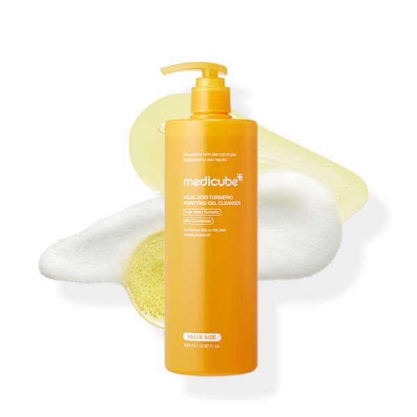 Medicube Kojic Acid Turmeric Purifying Gel Cleanser - 500 ml