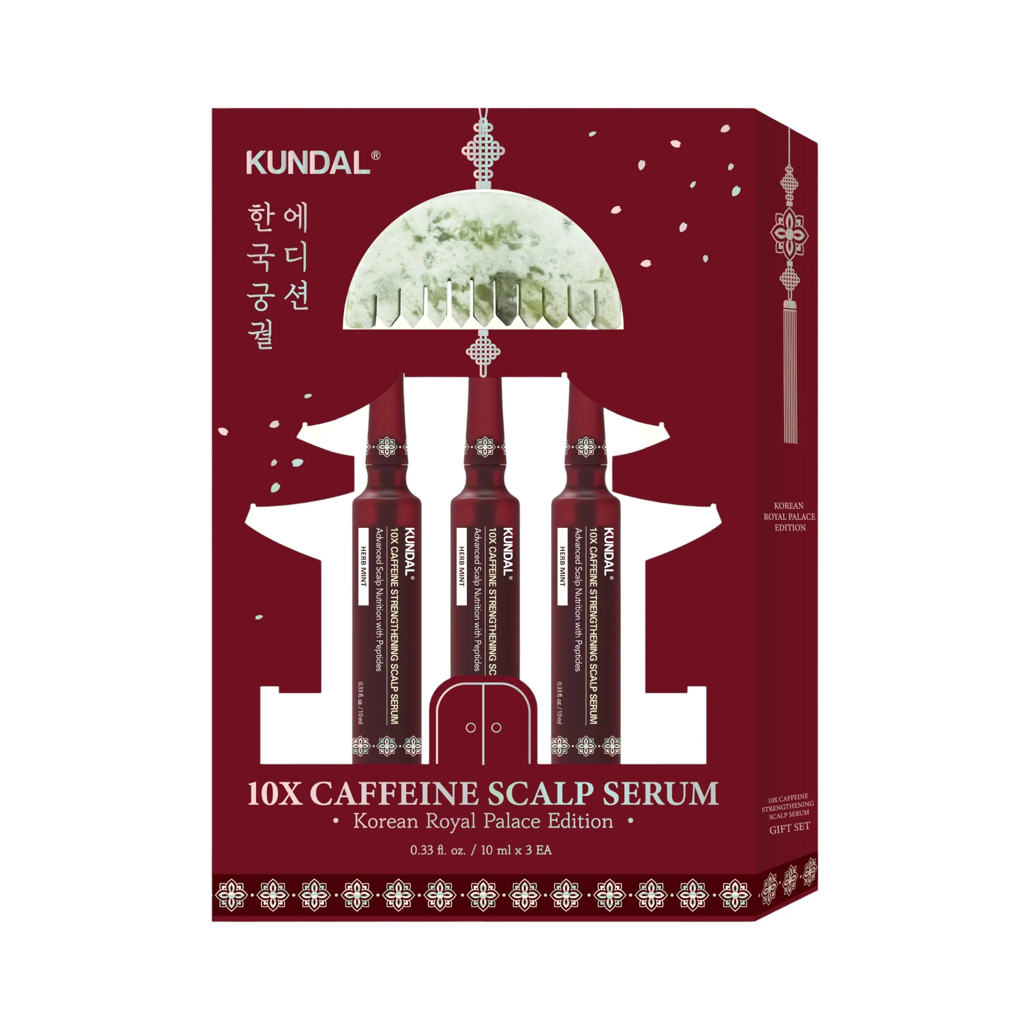 KUNDAL 10X Caffeine Scalp Serum 10ml x3