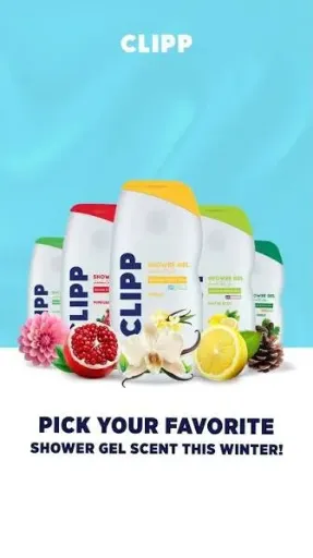 Clip Shower Gel 750ml