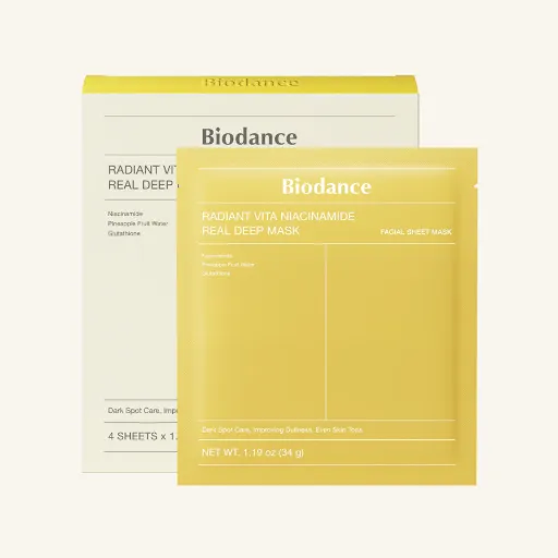 Biodance Radiant Vita Niacinamide Real Deep Mask (Box of 4 Sheets)