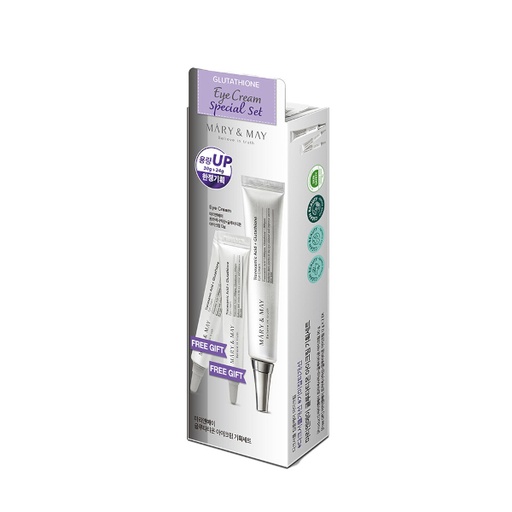 Mary & May Tranexamic Acid + Glutathione Eye Cream Gift Set (30g + 12g + Gua Sha)