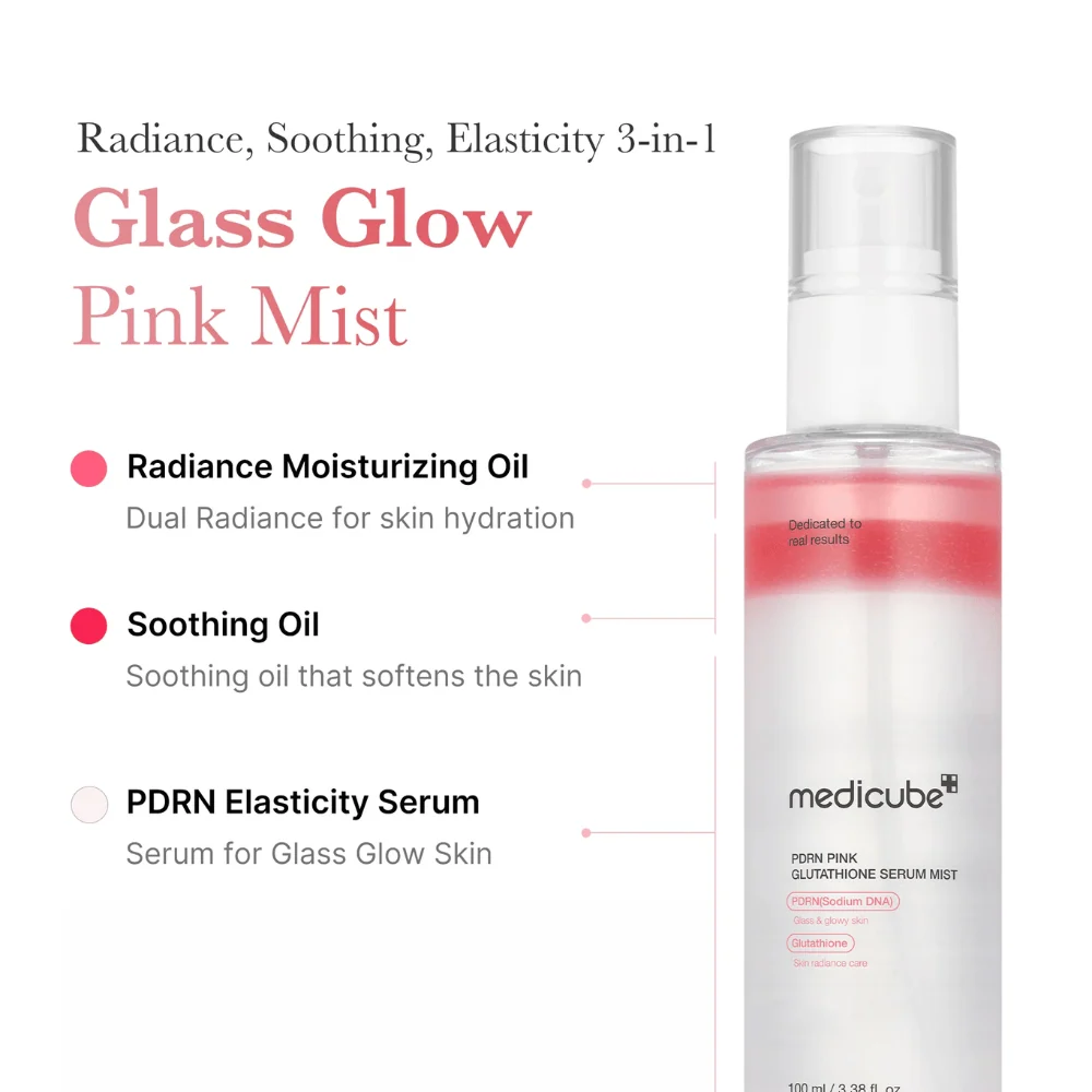 Medicube Pink Glutathione Brightening Serum Mist - 100 ml
