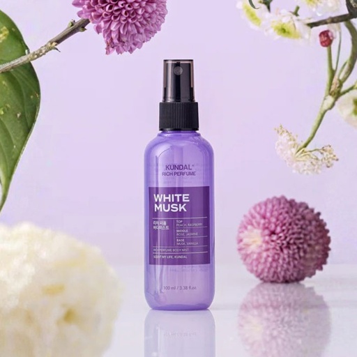 KUNDAL Rice Perfume Hair & Body Mist White Musk 100ml
